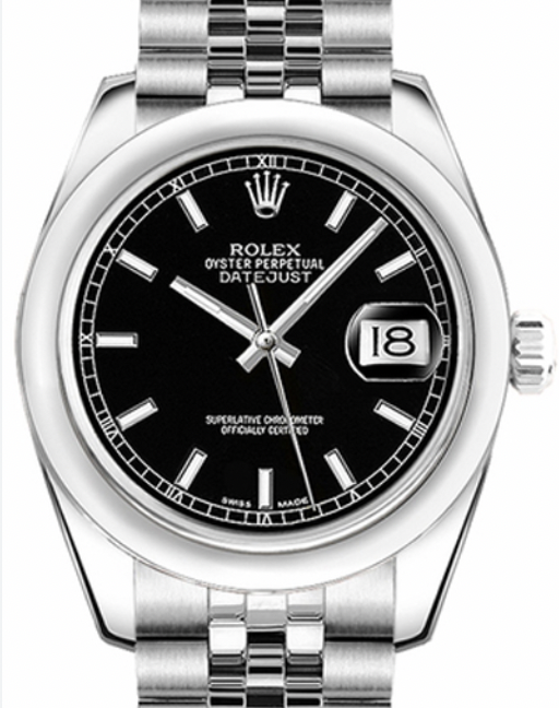 ROLEX DATEJUST 31 REF. 178240 BLACK DIAL JUBILEE FULL SET – Singapura ...