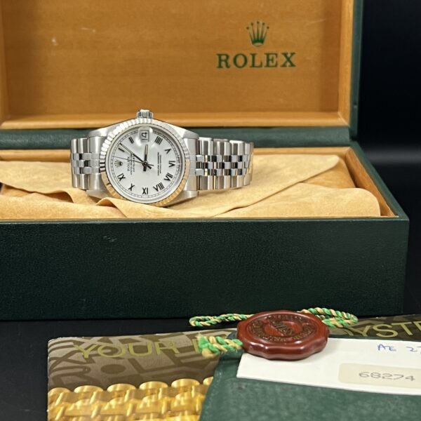 ROLEX DATEJUST 31 REF. 68274 WHITE DIAL FULL SET - Image 7