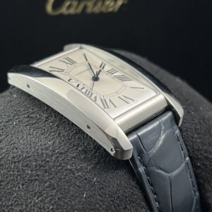 Cartier tank americaine stainless on sale steel