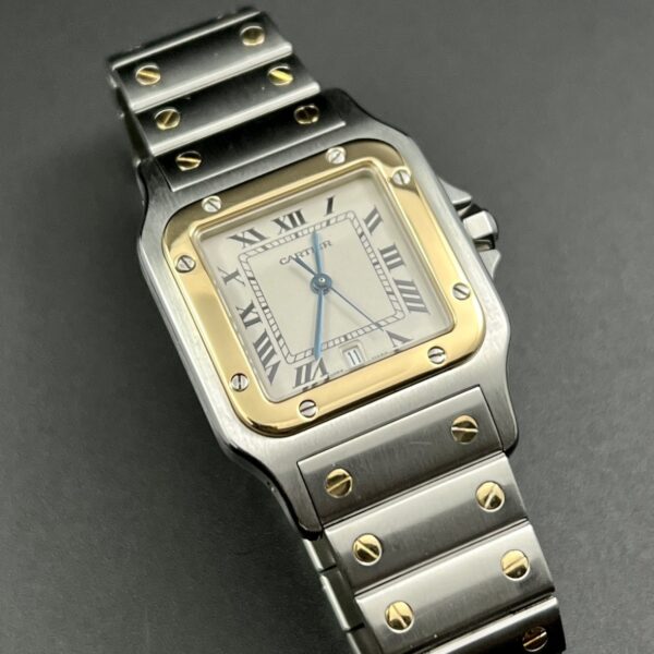 CARTIER SANTOS GALBEE REF. 1566 QUARTZ STEEL/GOLD - Image 2