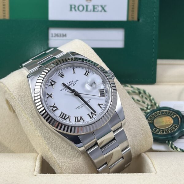 ROLEX DATEJUST 41 REF. 126334 WHITE OYSTER FULL SET - Image 2