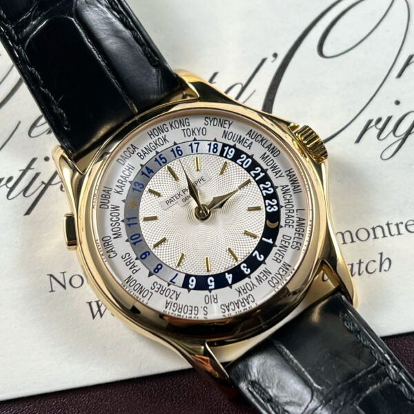 PATEK PHILIPPE WORLD TIME REF. 5110J YELLOW GOLD FULL SET