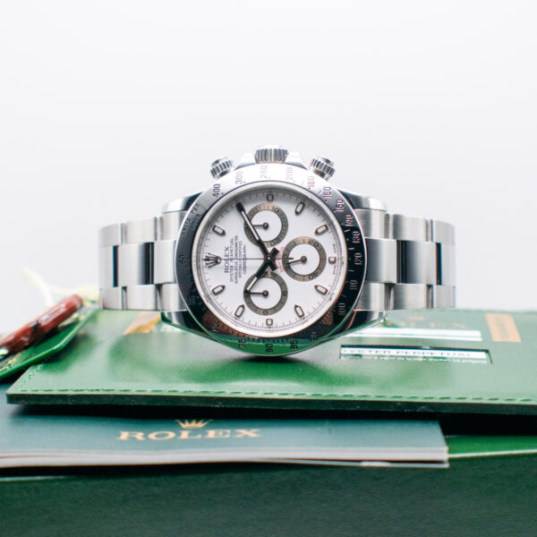 ROLEX DAYTONA WHITE DIAL REF. 116520 "APH" FULL SET - Image 5