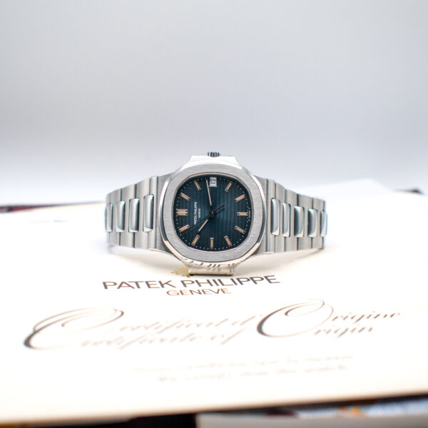 PATEK PHILIPPE NAUTILUS REF. 3800 BLUE DIAL FULL SET + SERVICE - Image 6