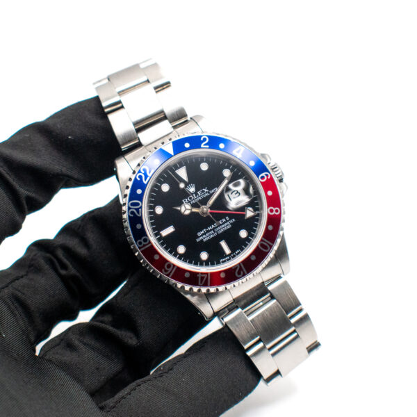 ROLEX GMT-MASTER II REF. 16710 PEPSI TRITIUM DIAL OYSTER FULL SET - Image 2