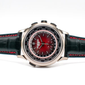 PATEK PHILIPPE WORLD TIME CHRONOGRAPH WHITE GOLD REF. 5930G RED SINGAPORE EDITION
