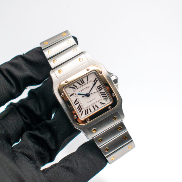 CARTIER SANTOS GALBEE REF. 2823 AUTOMATIC STEEL/GOLD FULL SET - Image 2