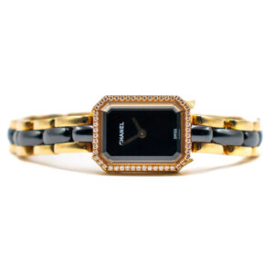 CHANEL PREMIÈRE REF. H2436 DIAMONDS BEZEL BLACK CERAMIC/YELLOW GOLD 18K