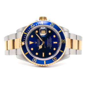 ROLEX SUBMARINER DATE REF. 16613 BLUE DIAL STEEL/GOLD FULL SET