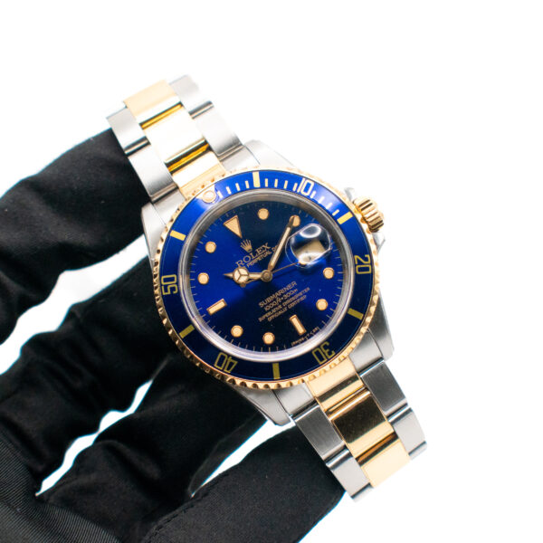 ROLEX SUBMARINER DATE REF. 16613 BLUE DIAL STEEL/GOLD FULL SET - Image 2