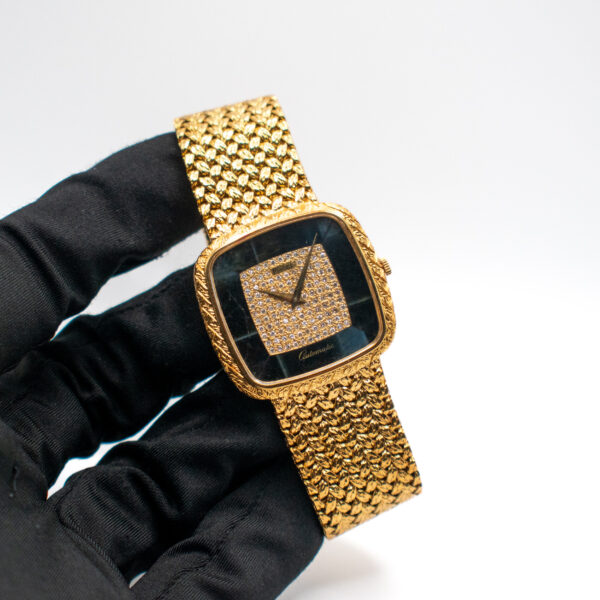 PIAGET 18K YELLOW GOLD REF. 12773 ONYX DIAL AUTOMATIC - Image 2