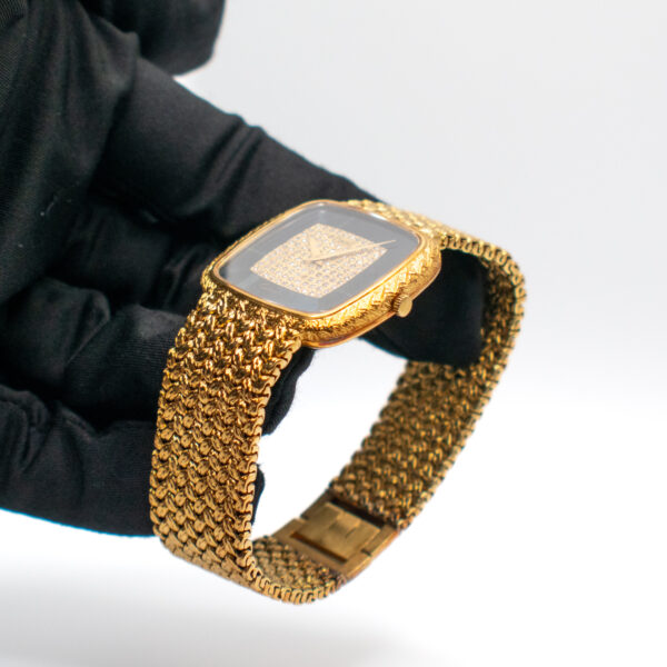 PIAGET 18K YELLOW GOLD REF. 12773 ONYX DIAL AUTOMATIC - Image 4