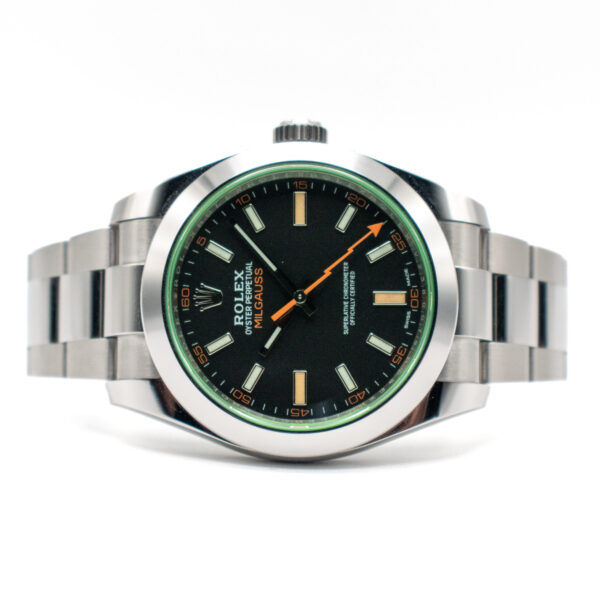 ROLEX MILGAUSS GREEN REF. 116400GV NFC CARD FULL SET