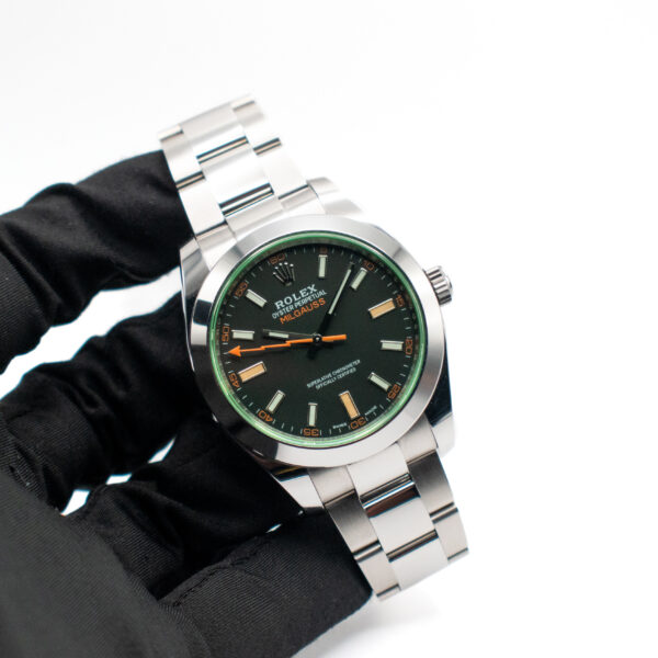 ROLEX MILGAUSS GREEN REF. 116400GV NFC CARD FULL SET - Image 2