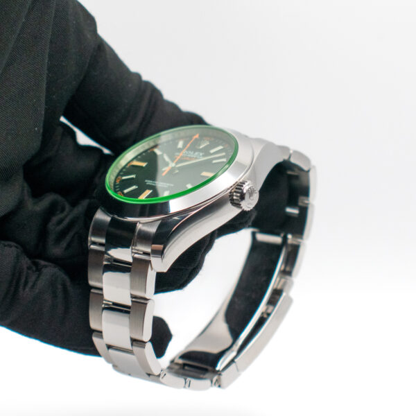 ROLEX MILGAUSS GREEN REF. 116400GV NFC CARD FULL SET - Image 4