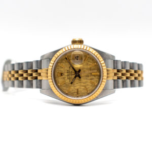 ROLEX LADY-DATEJUST 26 REF. 69173 STEEL/GOLD LINEN DIAL