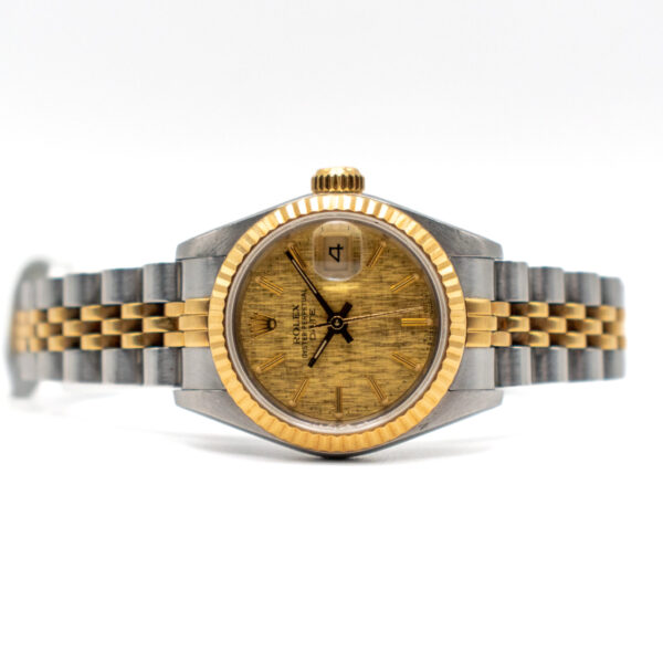 ROLEX LADY-DATEJUST 26 REF. 69173 STEEL/GOLD LINEN DIAL