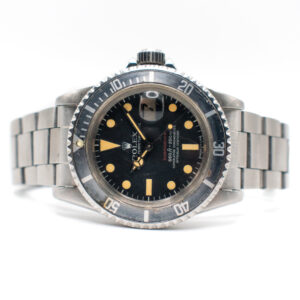 (VINTAGE) ROLEX SUBMARINER DATE REF. 1680 SINGLE RED MARK V FULL SET