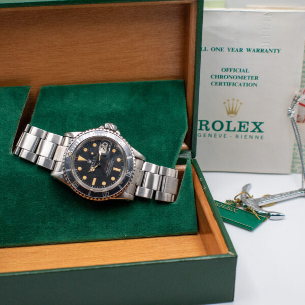 (VINTAGE) ROLEX SUBMARINER DATE REF. 1680 SINGLE RED MARK V FULL SET - Image 6