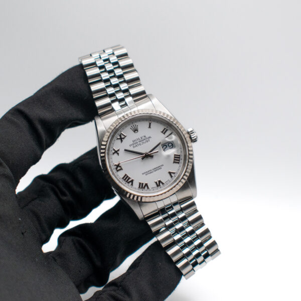 ROLEX DATEJUST 36 REF. 16234 WHITE ROMAN JUBILEE - Image 2