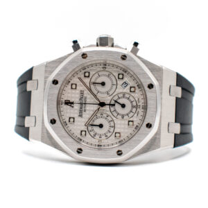 AUDEMARS PIGUET ROYAL OAK CHRONOGRAPH REF. 26022BC WHITE GOLD FULL SET