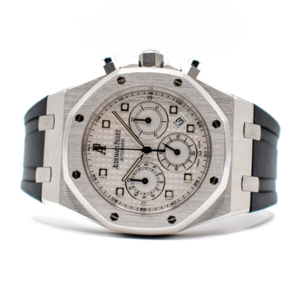 AUDEMARS PIGUET ROYAL OAK CHRONOGRAPH REF. 26022BC WHITE GOLD FULL SET