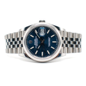 ROLEX DATEJUST 36 REF. 126200 JUBILEE MOTIF BLUE DIAL FULL SET