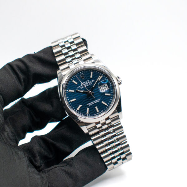 ROLEX DATEJUST 36 REF. 126200 JUBILEE MOTIF BLUE DIAL FULL SET - Image 2