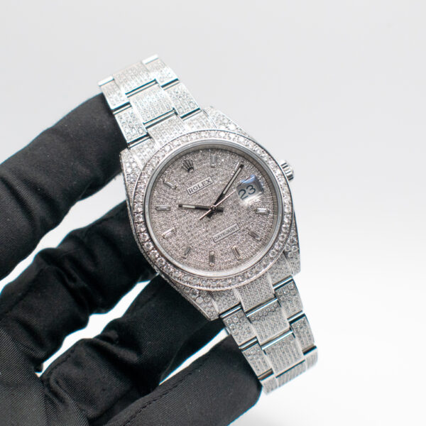 ROLEX DATEJUST 41 REF. 126300 "ICE" PAVE FULL SET (CUSTOM) - Image 2