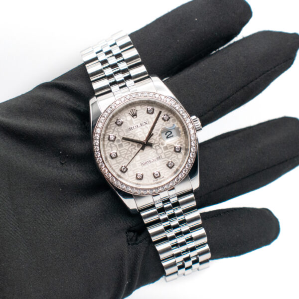 ROLEX DATEJUST 36 REF. 116244 JUBILEE FACTORY BEZEL FULL SET - Image 2