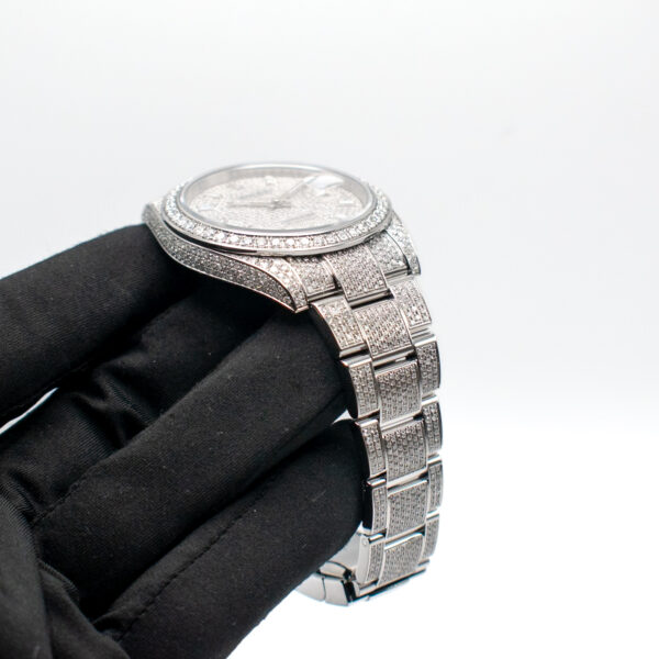 ROLEX DATEJUST 41 REF. 126300 "ICE" PAVE FULL SET (CUSTOM) - Image 3