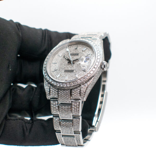 ROLEX DATEJUST 41 REF. 126300 "ICE" PAVE FULL SET (CUSTOM) - Image 4