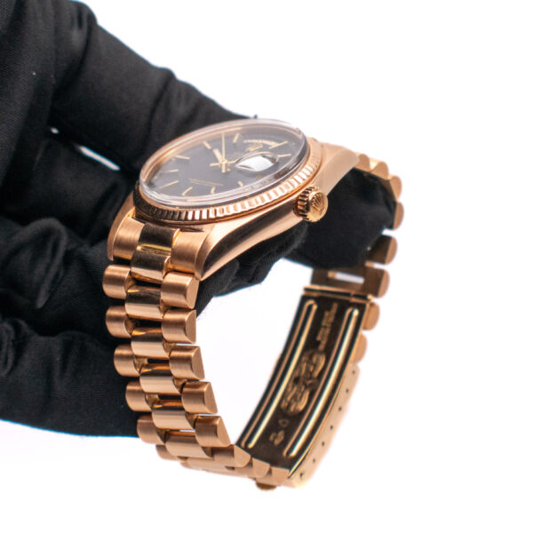 (VINTAGE) ROLEX DAY-DATE 36 REF. 1803 ROSE GOLD BLACK DIAL - Image 4