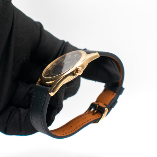 PATEK PHILIPPE CALATRAVA REF 5000J YELLOW GOLD BLACK DIAL FULL SET - Image 3