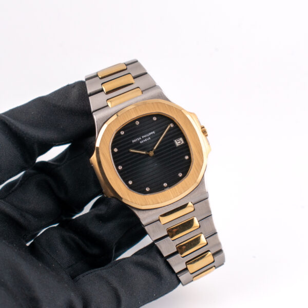 PATEK PHILIPPE NAUTILUS JUMBO REF. 3700 TWO TONE BLUE DIAMONDS DIAL - Image 2