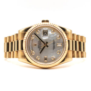 ROLEX DAY-DATE 36 PRESIDENT REF. 118238 MOP DIAL 18K YELLOW GOLD