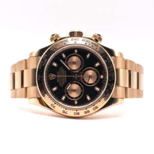 ROLEX DAYTONA ROSE GOLD REF. 116505 BLACK DIAL FULL SET