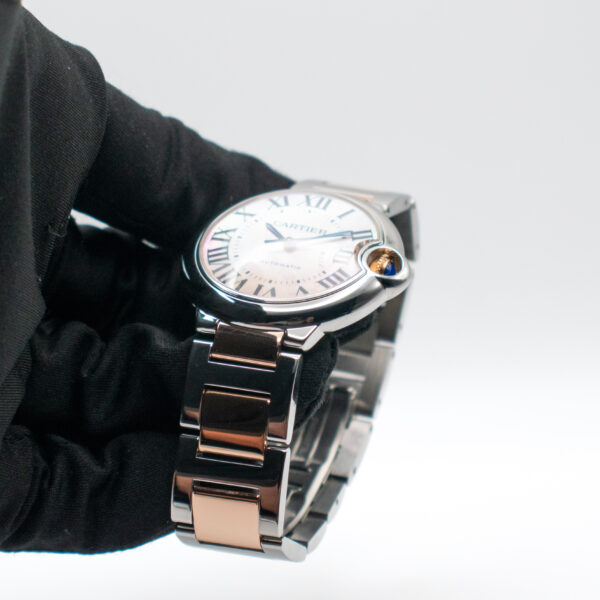 CARTIER BALLON BLEU MOP DIAL REF. W2BB0011 STEEL/ROSE GOLD FULL SET - Image 4