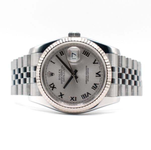 ROLEX DATEJUST 36 REF. 116234 SILVER DIAL JUBILEE FULL SET