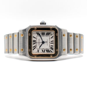 CARTIER SANTOS GALBEE REF. 2823 AUTOMATIC STEEL/GOLD FULL SET