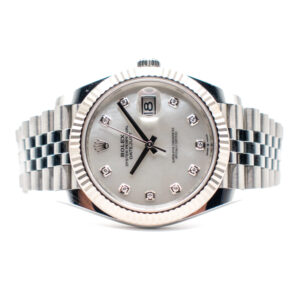 ROLEX DATEJUST 41 REF. 126334 JUBILEE MOTHER OF PEARL DIAL FULL SET