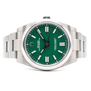 LNIB ROLEX OYSTER PERPETUAL 41 REF. 124300 GREEN FULL SET
