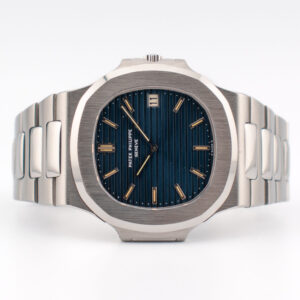 PATEK PHILIPPE NAUTILUS JUMBO REF. 3700/1 BLUE DIAL BOX & ARCHIVE PAPER