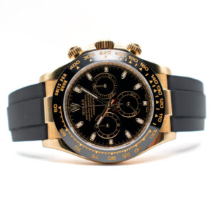 ROLEX DAYTONA OYSTERFLEX REF. 116518LN YELLOW GOLD BLACK DIAL FULL SET