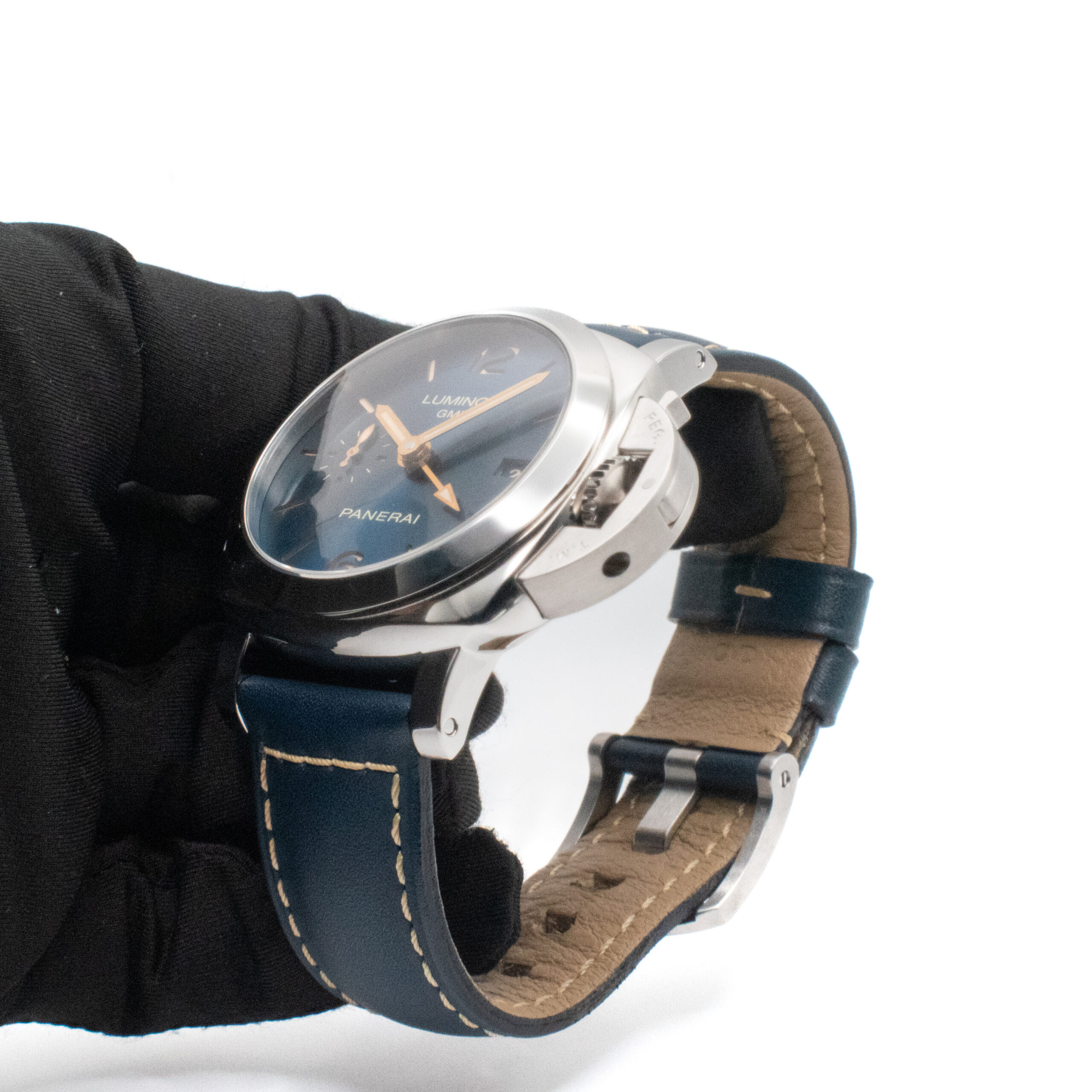 PANERAI LUMINOR GMT REF. PAM00688 BLUE BOUTIQUE FULL SET LIMITED EDITION - Image 4