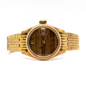 ROLEX OYSTER PERPETUAL LADY DATE REF. 6517 TIGER EYE DIAL