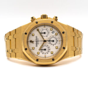 AUDEMARS PIGUET ROYAL OAK CHRONOGRAPH REF. 25960BA YELLOW GOLD FULL SET