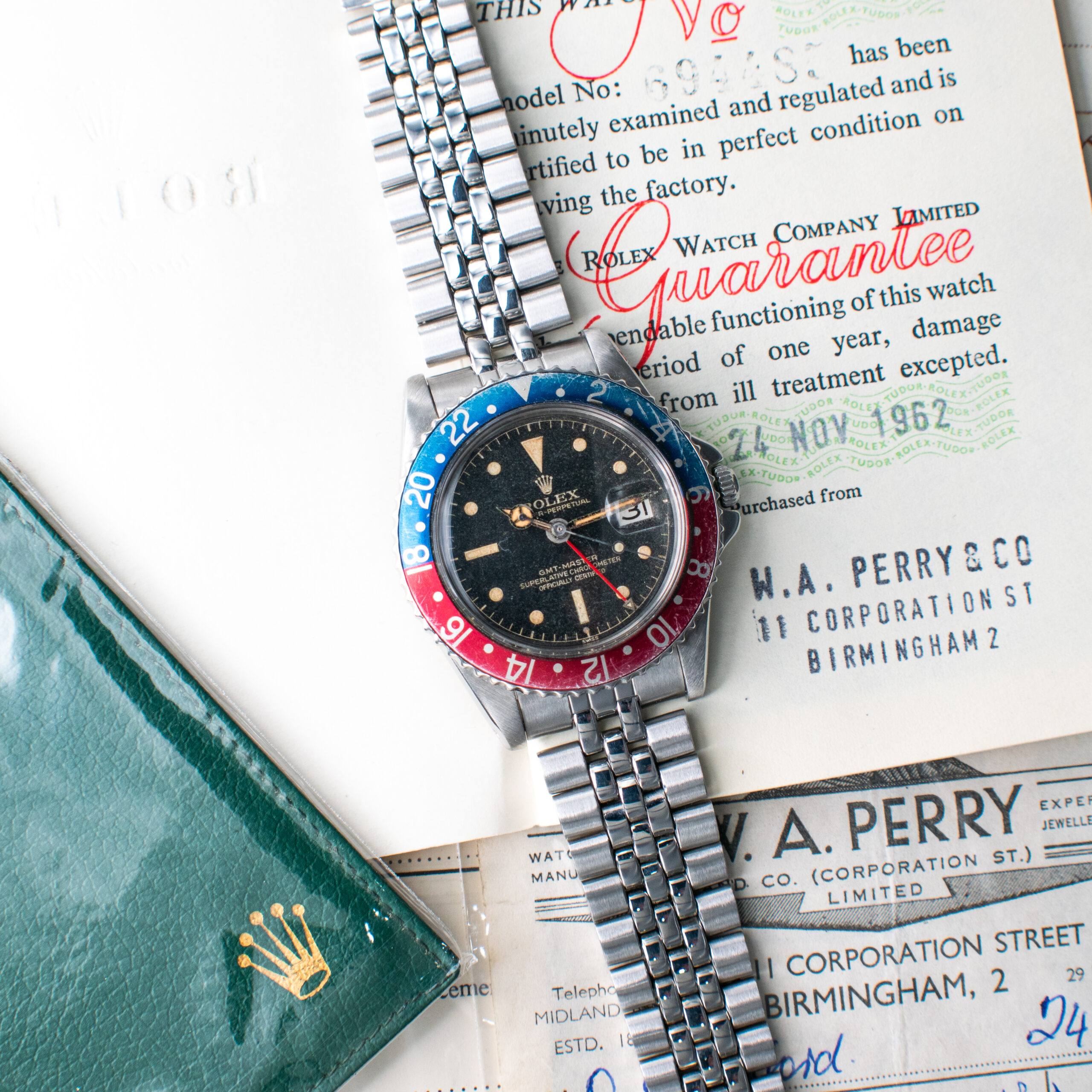 ROLEX GMT-MASTER PEPSI REF. 1675 "EXCLAMATION POINT" GILT DIAL COLLECTOR SET - Image 10
