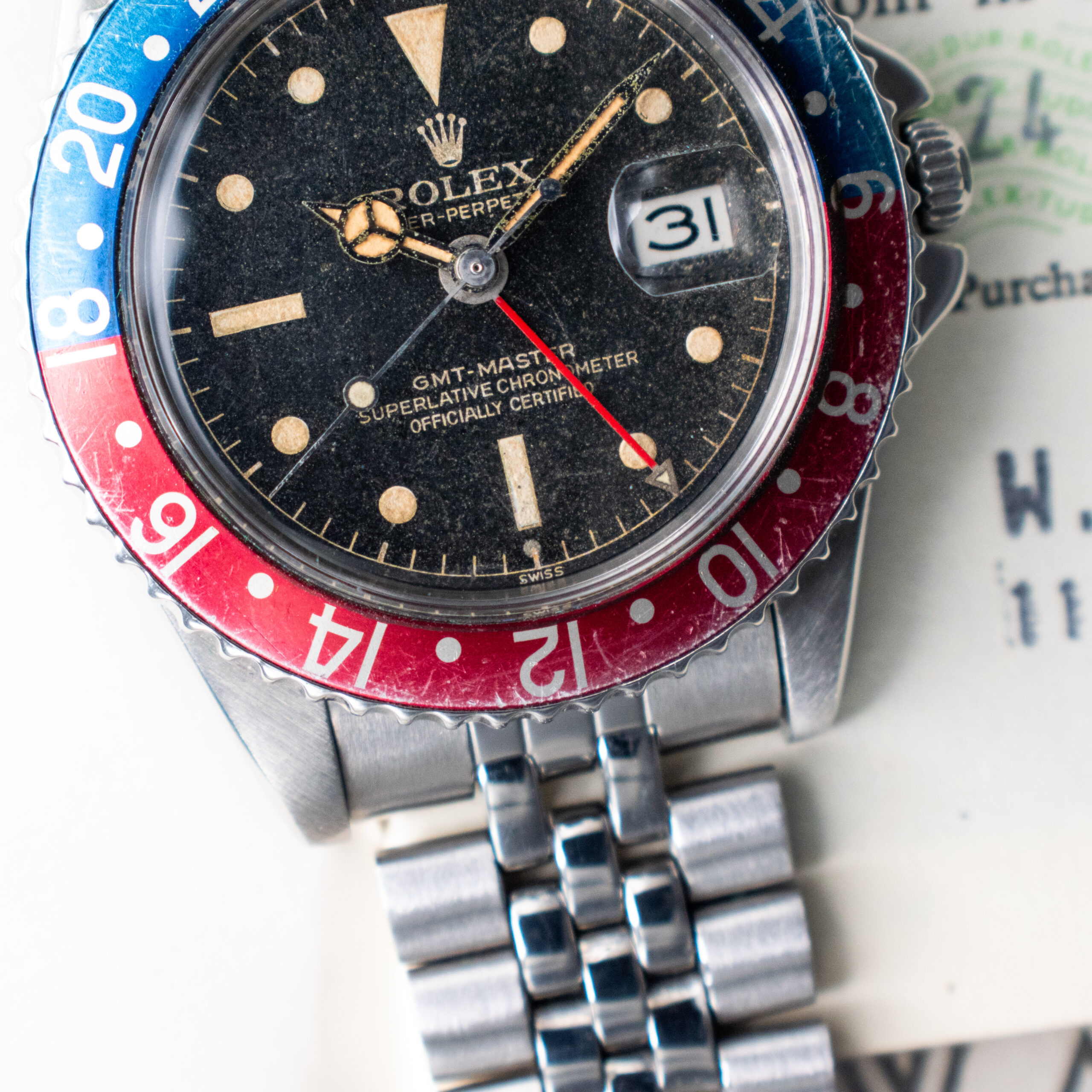 ROLEX GMT-MASTER PEPSI REF. 1675 "EXCLAMATION POINT" GILT DIAL COLLECTOR SET - Image 7