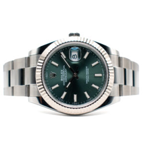 ROLEX DATEJUST 41 REF. 126334 MINT GREEN UNWORN 2022 FULL SET
